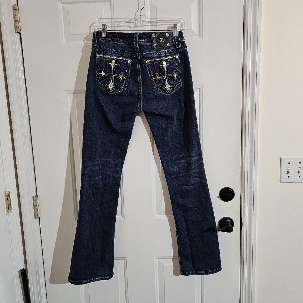 Women's Miss Me Jeans with Embroidered Cross Design - Picture 6 of 16